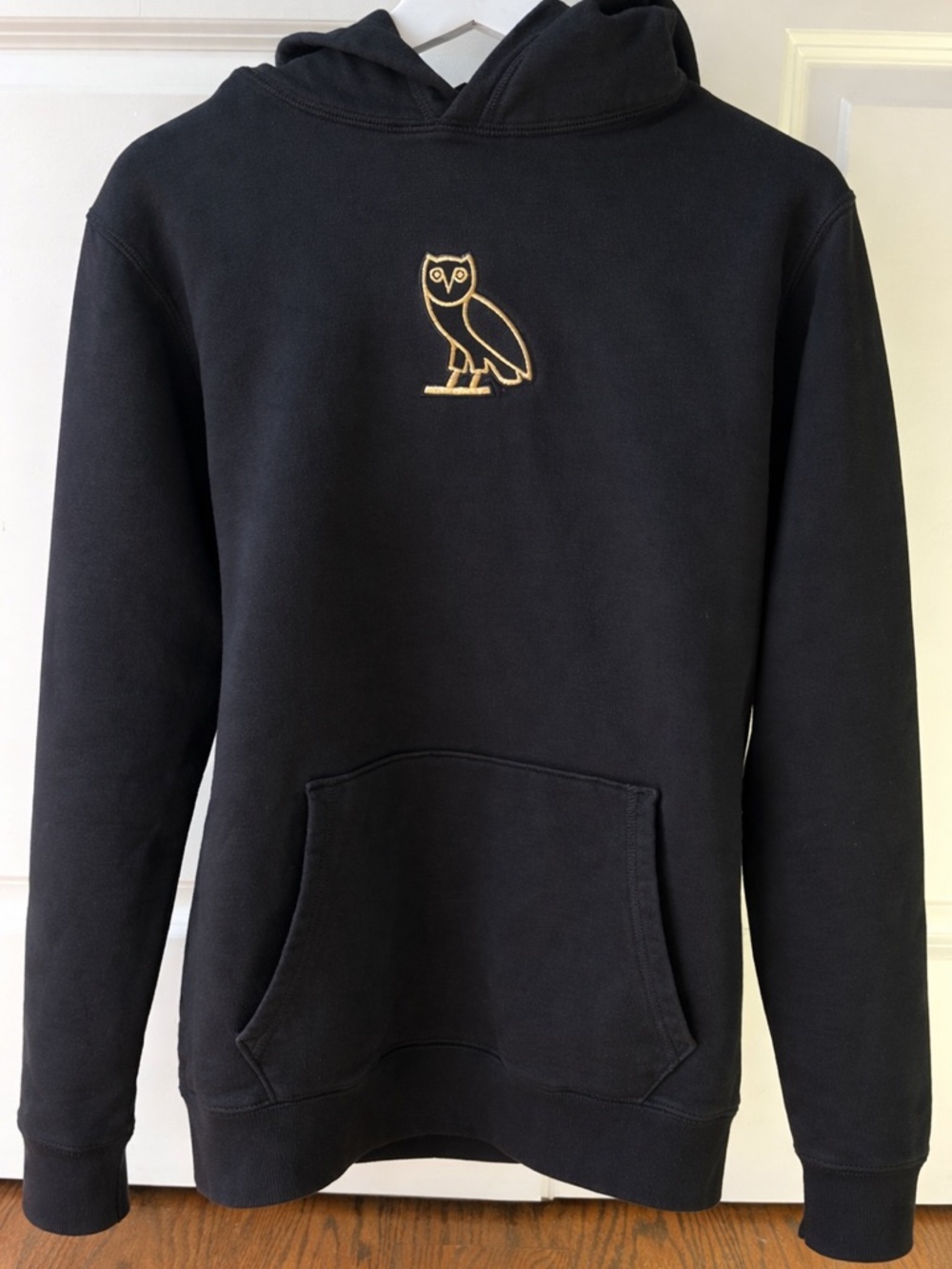 OVO Black Hoodie with Gold Owl Logo